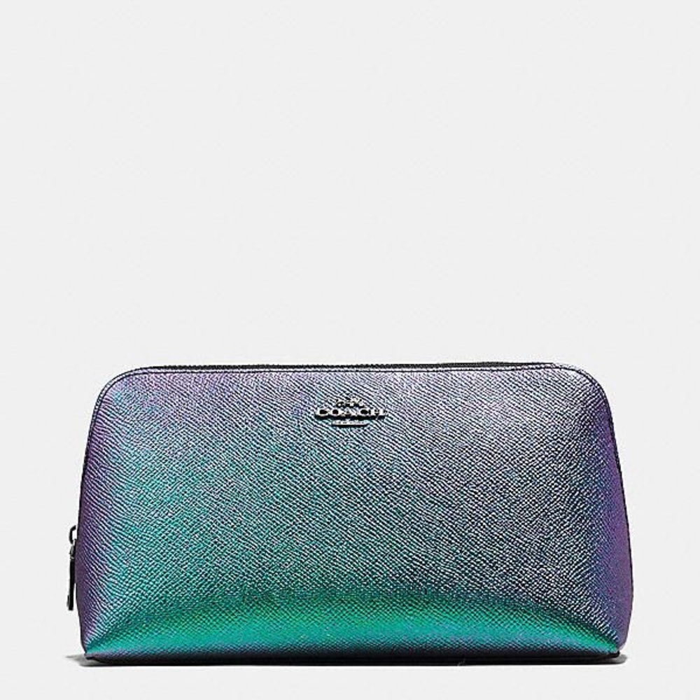 Coach hologram pebble makeup case